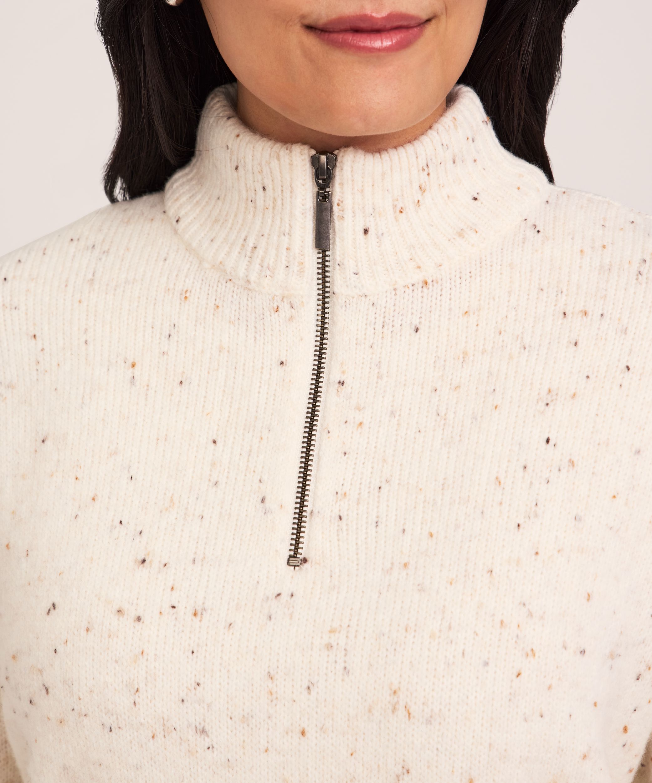 WindRiver Women's Heritage Mock Neck 1/4 Zip Pullover Sweater