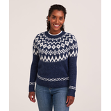 WindRiver Women's Heritage Fair Isle Pullover Sweater Front_Flat