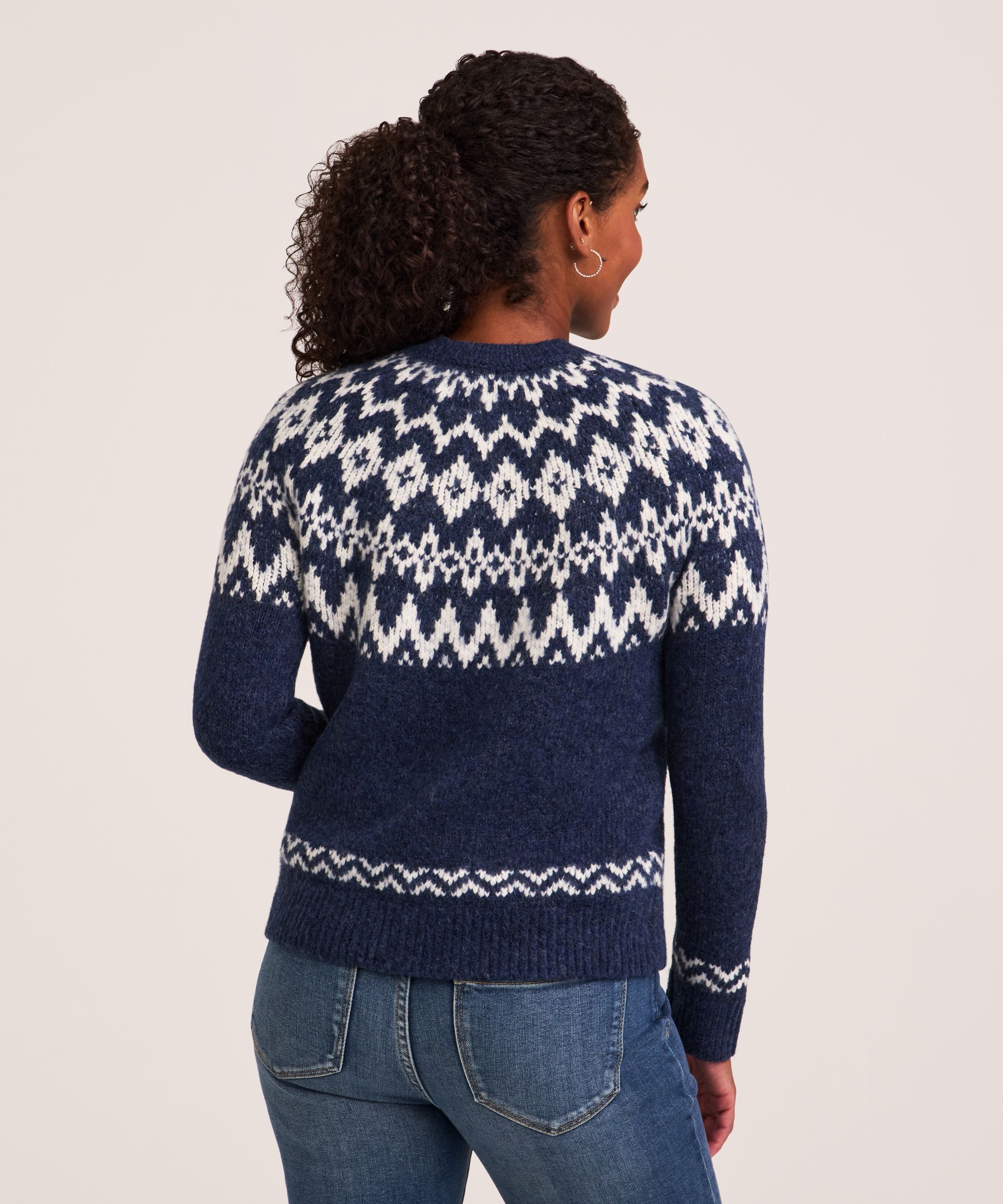 Chandail à motif jacquard torsadé pour femmes, Heritage, WindRiver