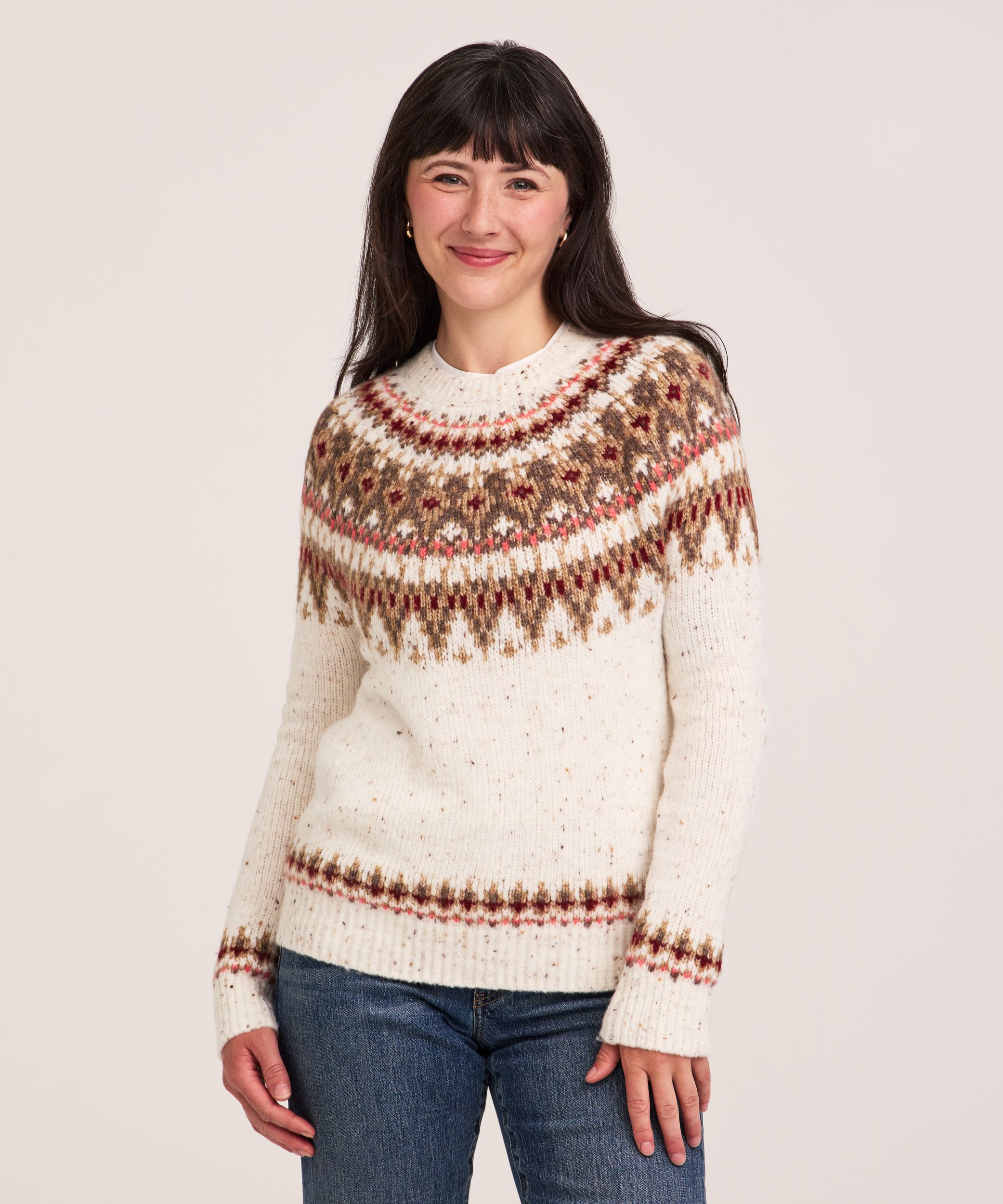 WindRiver Women's Heritage Fair Isle Pullover Sweater