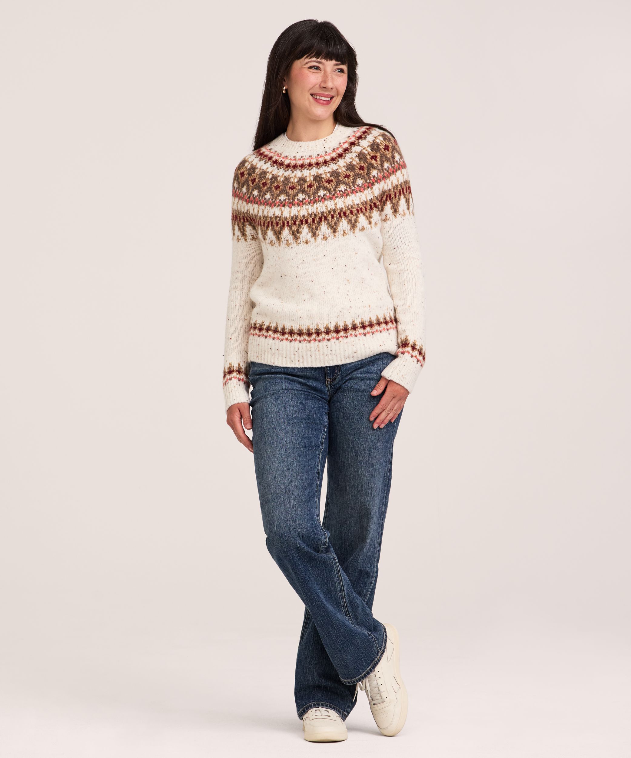 WindRiver Women's Heritage Fair Isle Pullover Sweater