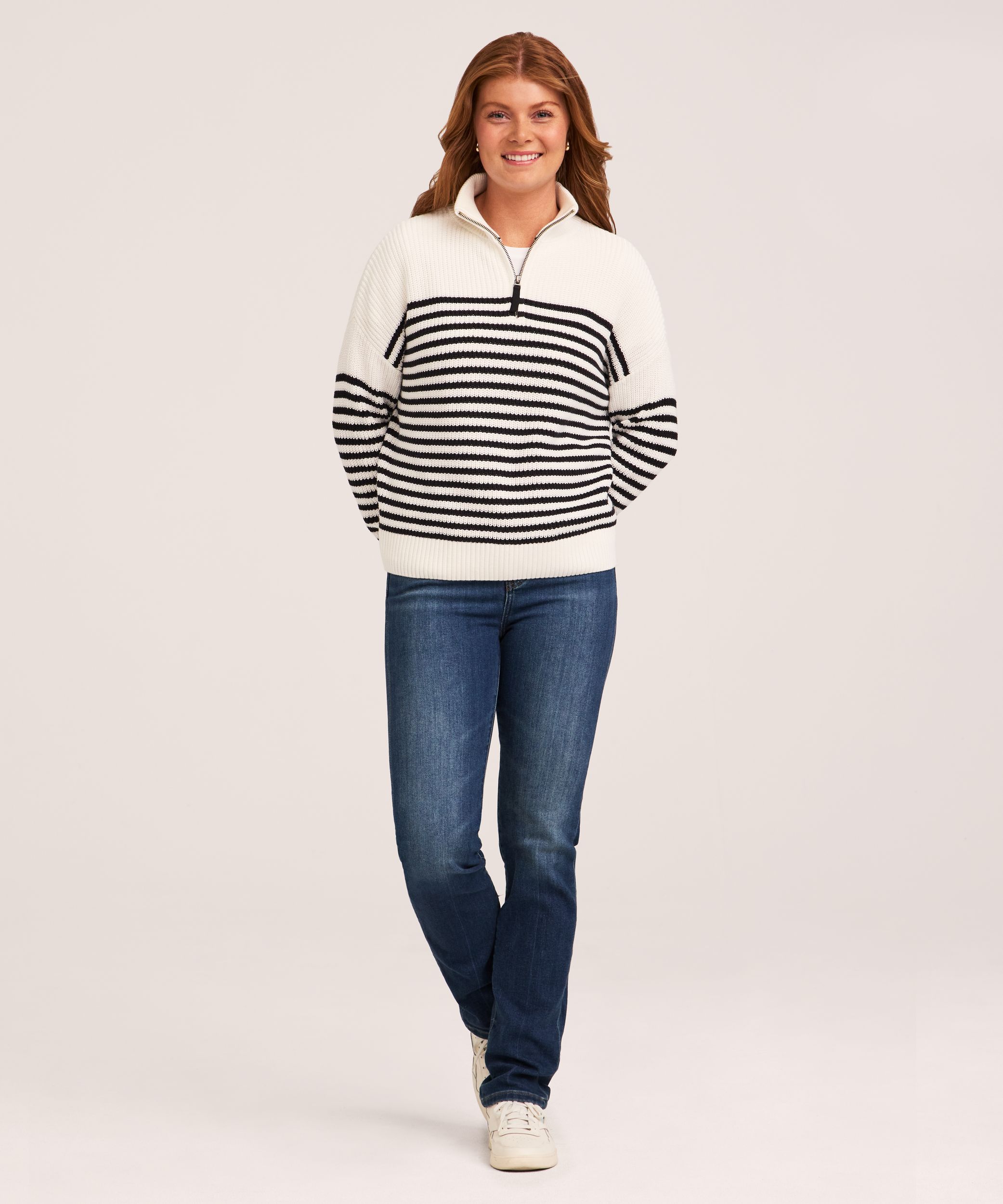 Chandail à glissière 1/4 pour femmes, Denver Hayes