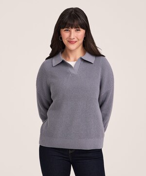 Denver Hayes Women's Johnny Collar Pullover Sweater