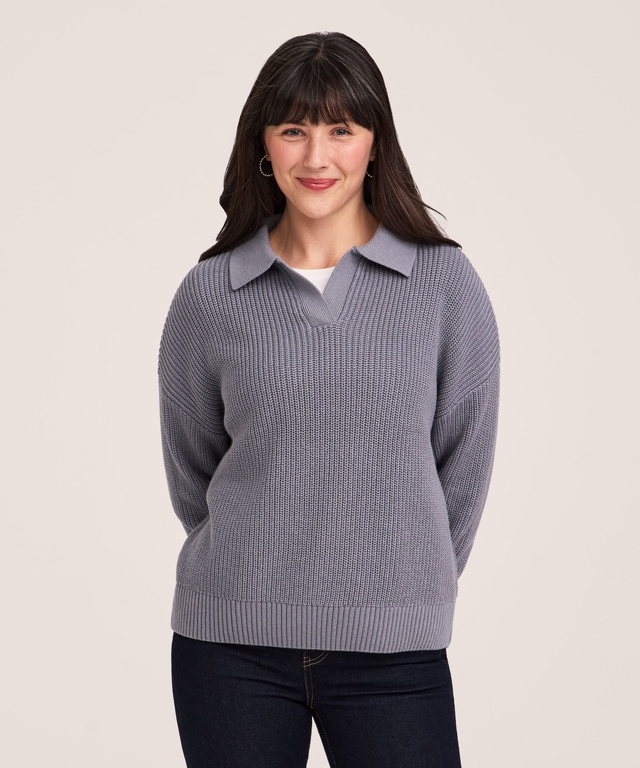 Denver Hayes Women's Johnny Collar Pullover Sweater