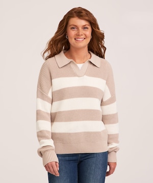 Chandail polo à col Johnny pour femmes, Denver Hayes