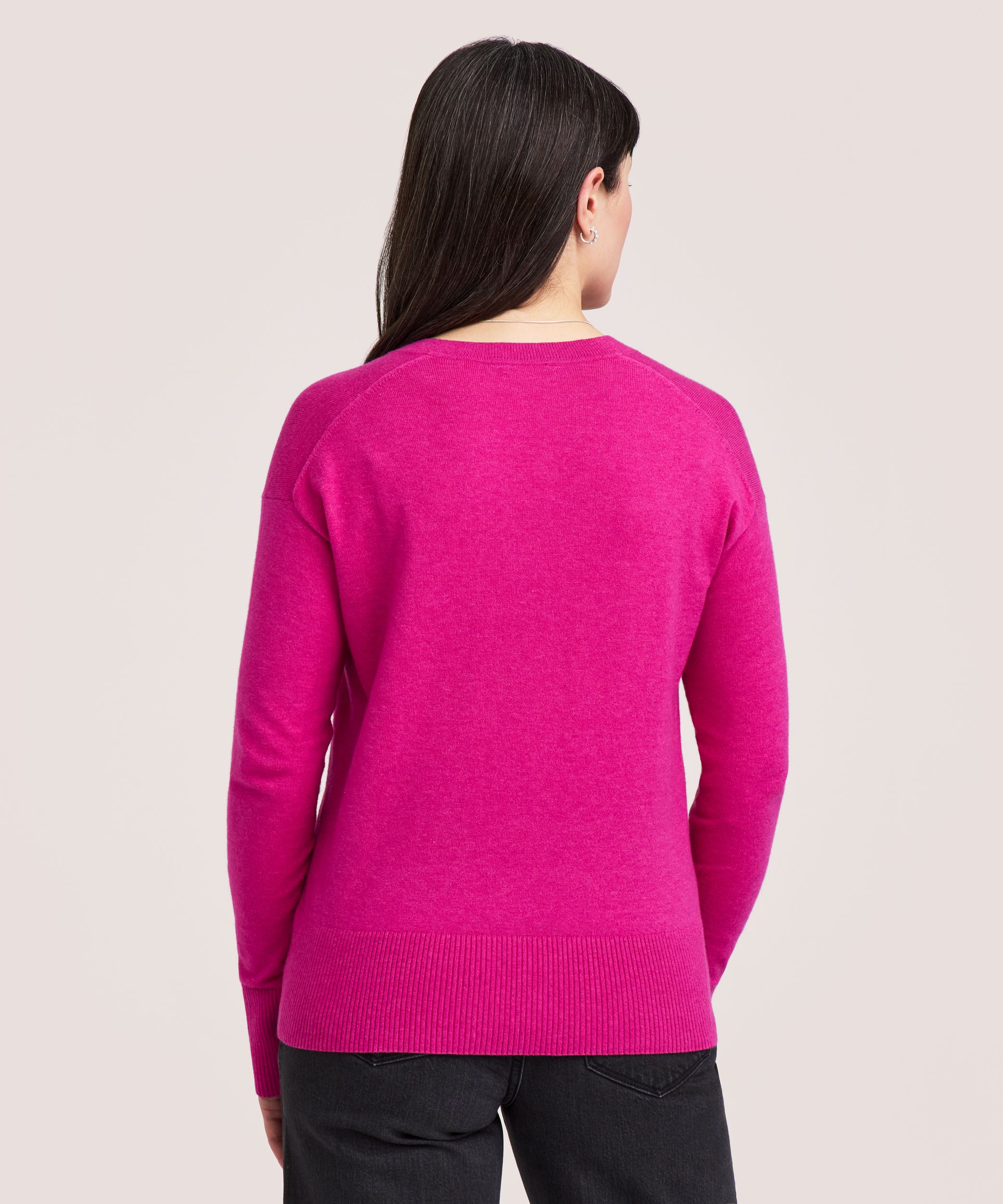 Denver Hayes Women's Everyday Cotton V-Neck Sweater