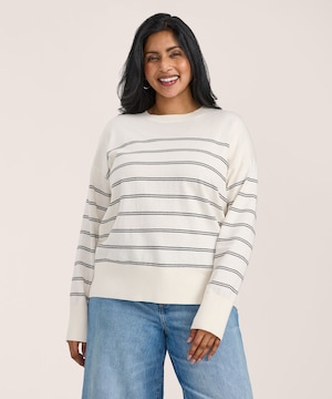 Denver Hayes Women's Everyday Cotton Crewneck Sweater