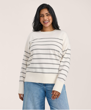 Denver Hayes Women's Everyday Cotton Crewneck Sweater