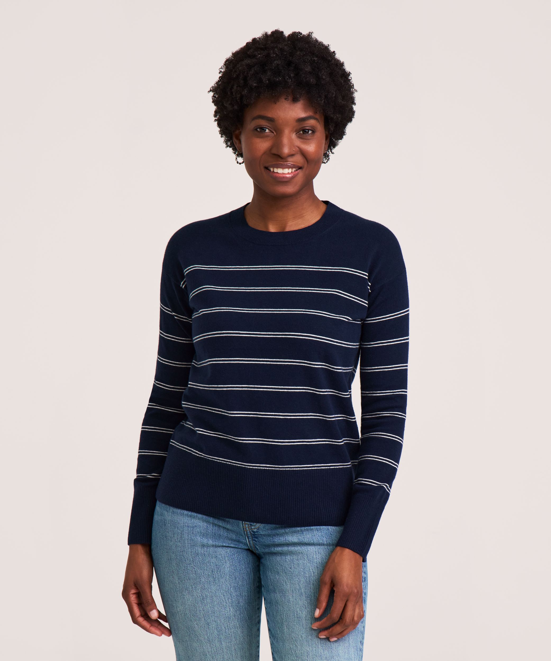 Denver Hayes Women's Everyday Cotton Crewneck Sweater