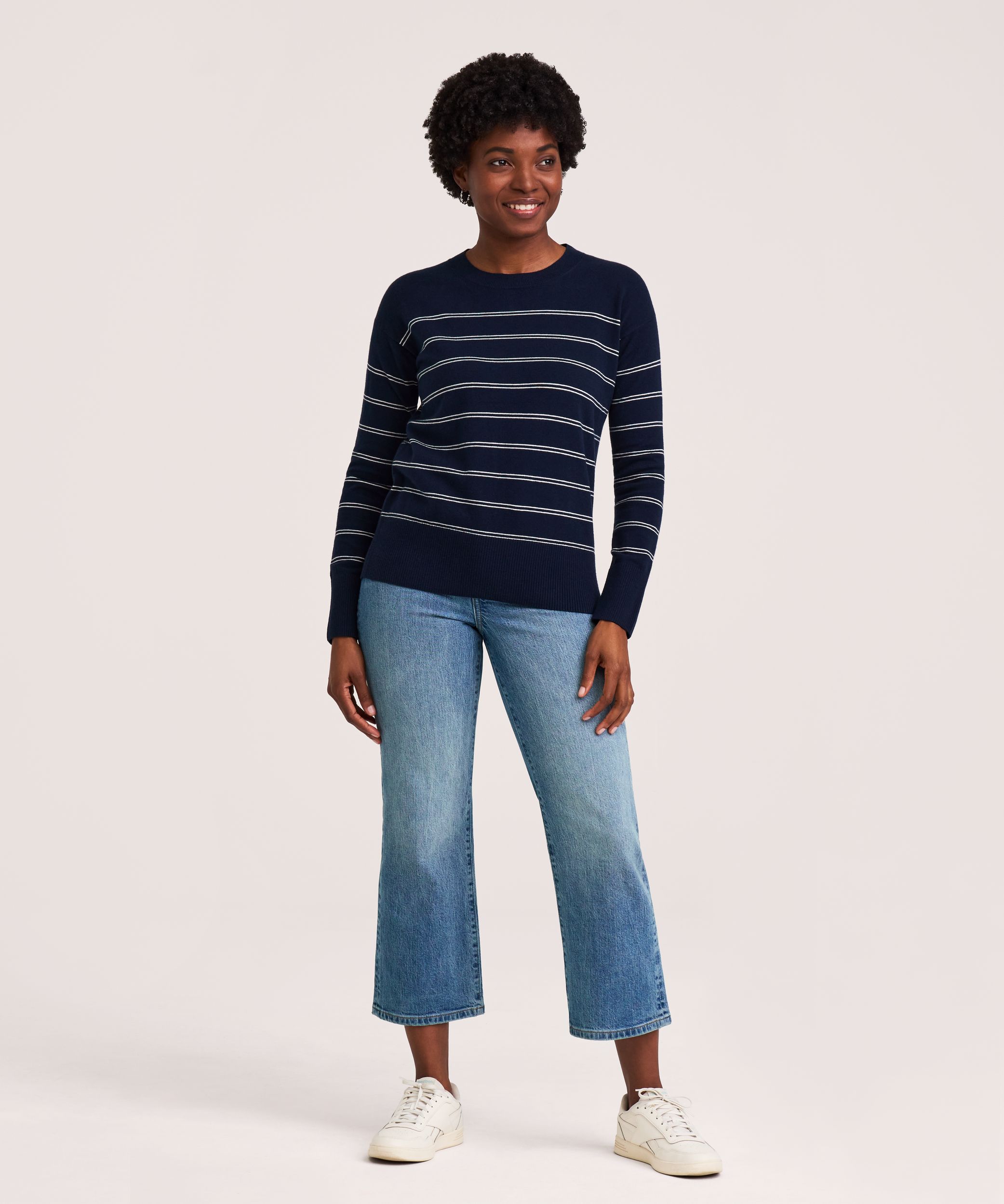 Denver Hayes Women's Everyday Cotton Crewneck Sweater
