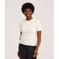 T-shirt style chandail de fantaisie à manches courtes pour femmes, Denver Hayes Front_Flat