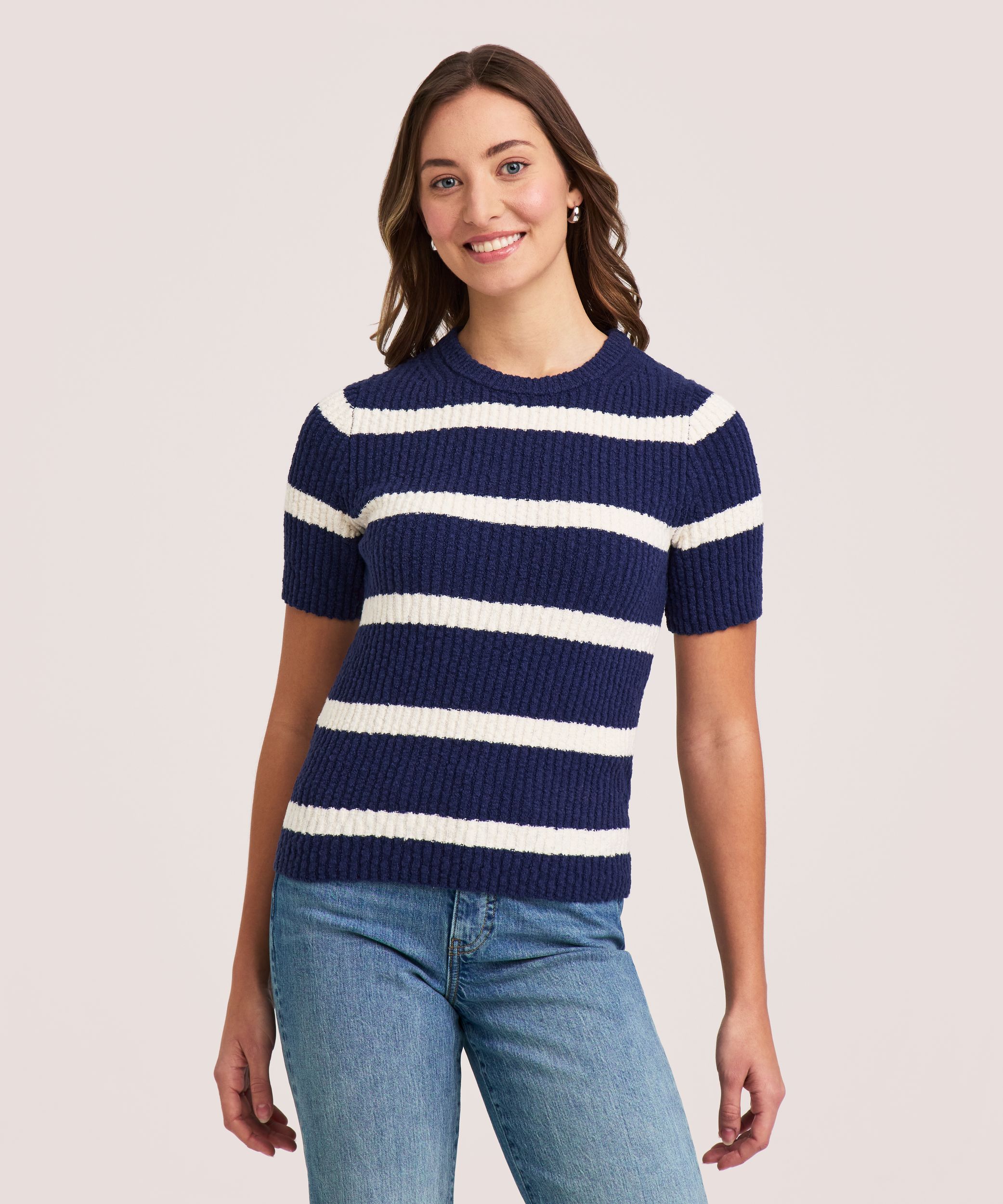 Denver Hayes Women's Short Sleeve Classic Sweater