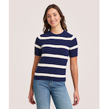 Denver Hayes Women's Short Sleeve Novelty Sweater T-Shirt Front_Flat