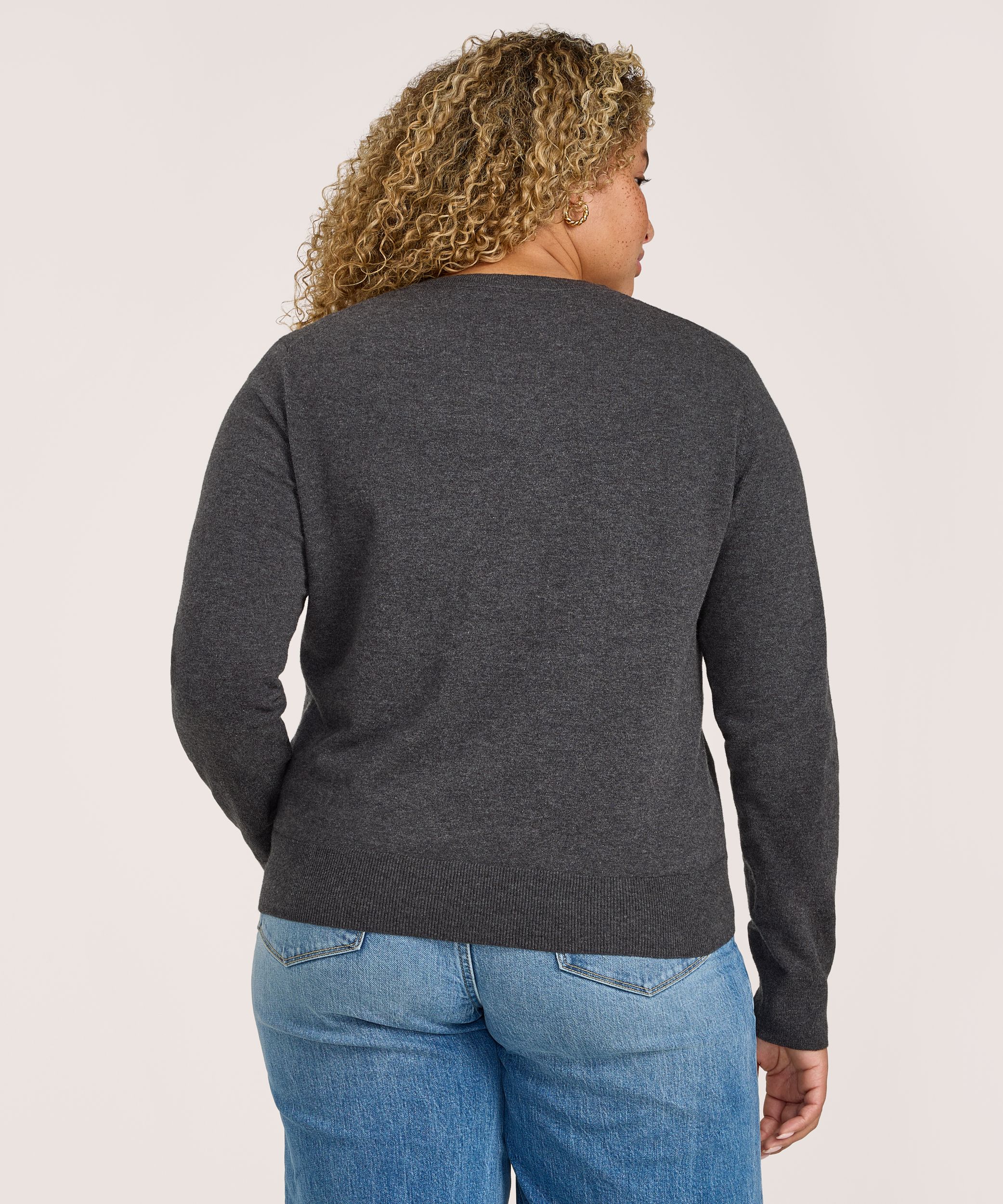 Cardigan à boutons court en coton de tous les jours pour femmes, Denver Hayes