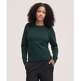 Denver Hayes Women's Long Sleeve Roll Crewneck Sweater Front_Flat