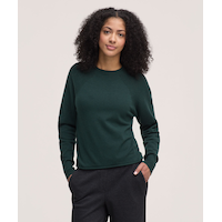 Denver Hayes Women's Long Sleeve Roll Crewneck Sweater