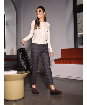 Pantalon facile à enfiler à motif pour femmes, Denver Hayes