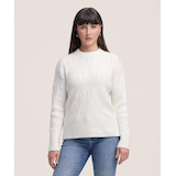 Chandail à encolure ras du cou pour femmes, Coy Geo, Denver Hayes Front_Flat