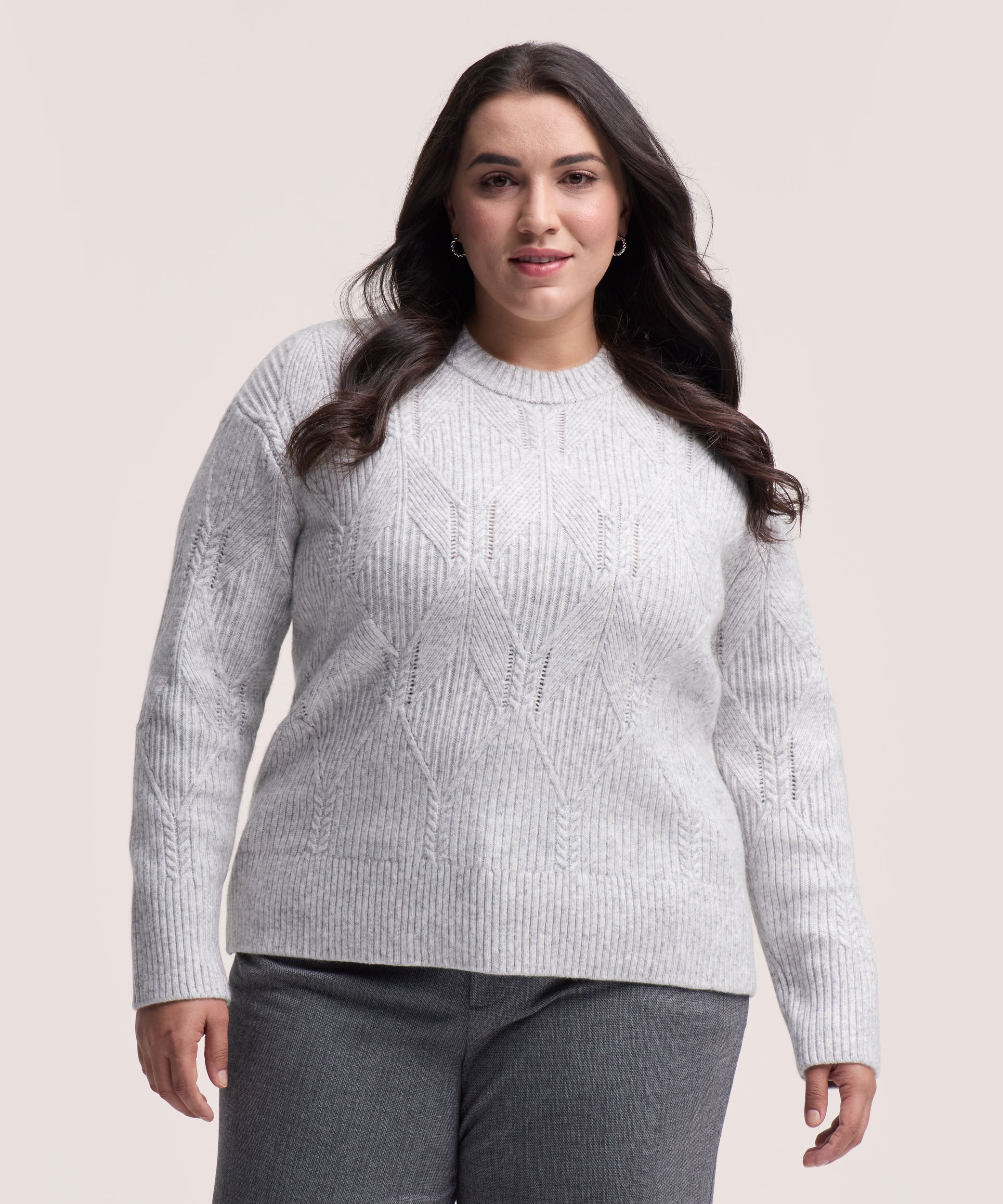 Chandail à encolure ras du cou pour femmes, Coy Geo, Denver Hayes