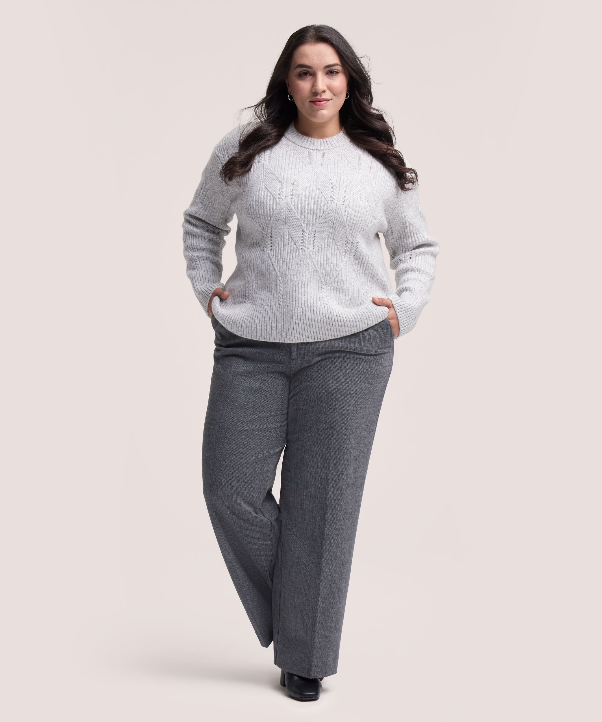 Chandail à encolure ras du cou pour femmes, Coy Geo, Denver Hayes