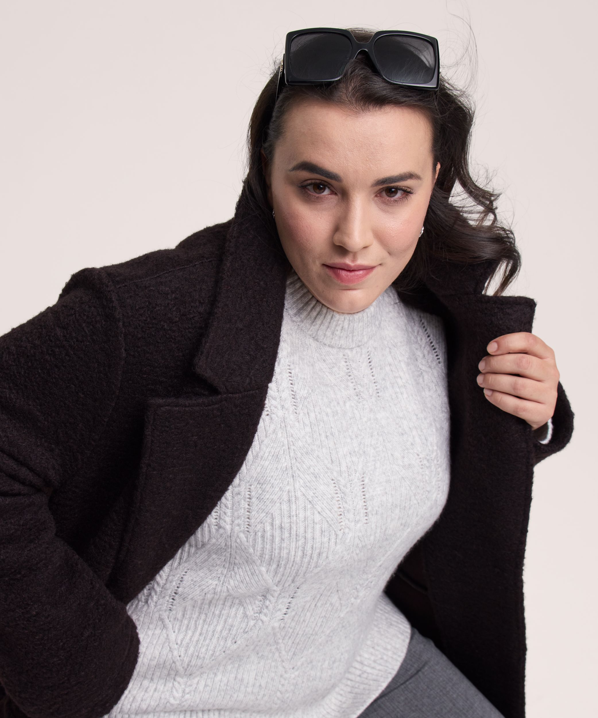 Chandail à encolure ras du cou pour femmes, Coy Geo, Denver Hayes