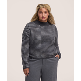 Chandail à encolure ras du cou avec motif œil de perdrix et point fantaisie pour femmes, Denver Hayes