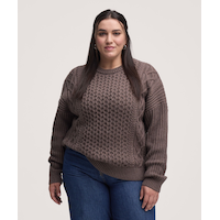 WindRiver Women's Cable Crewneck Sweater