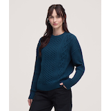 WindRiver Women's Cable Crewneck Sweater
