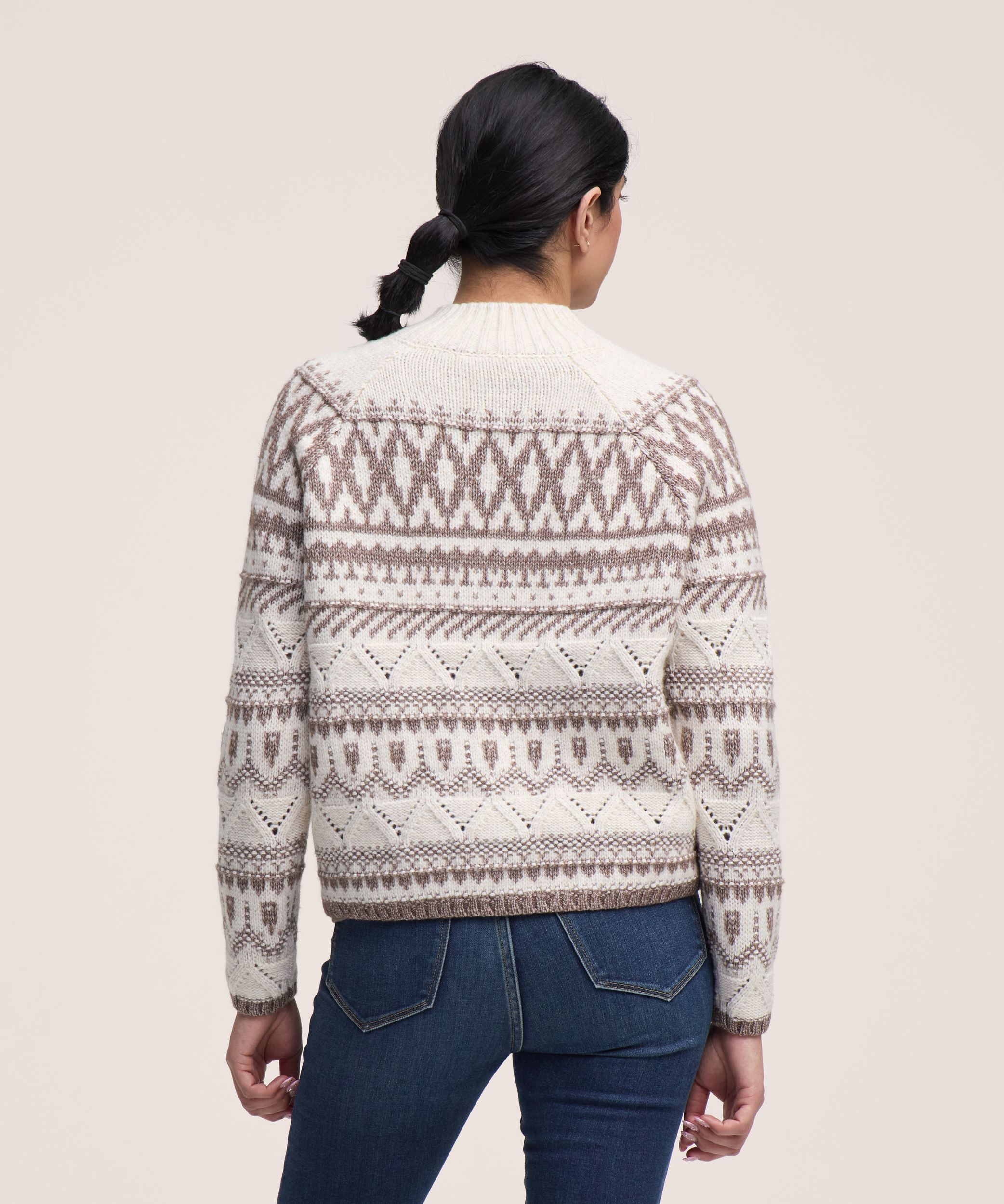 Chandail à motif à glissière 1/4 pour femmes, WindRiver