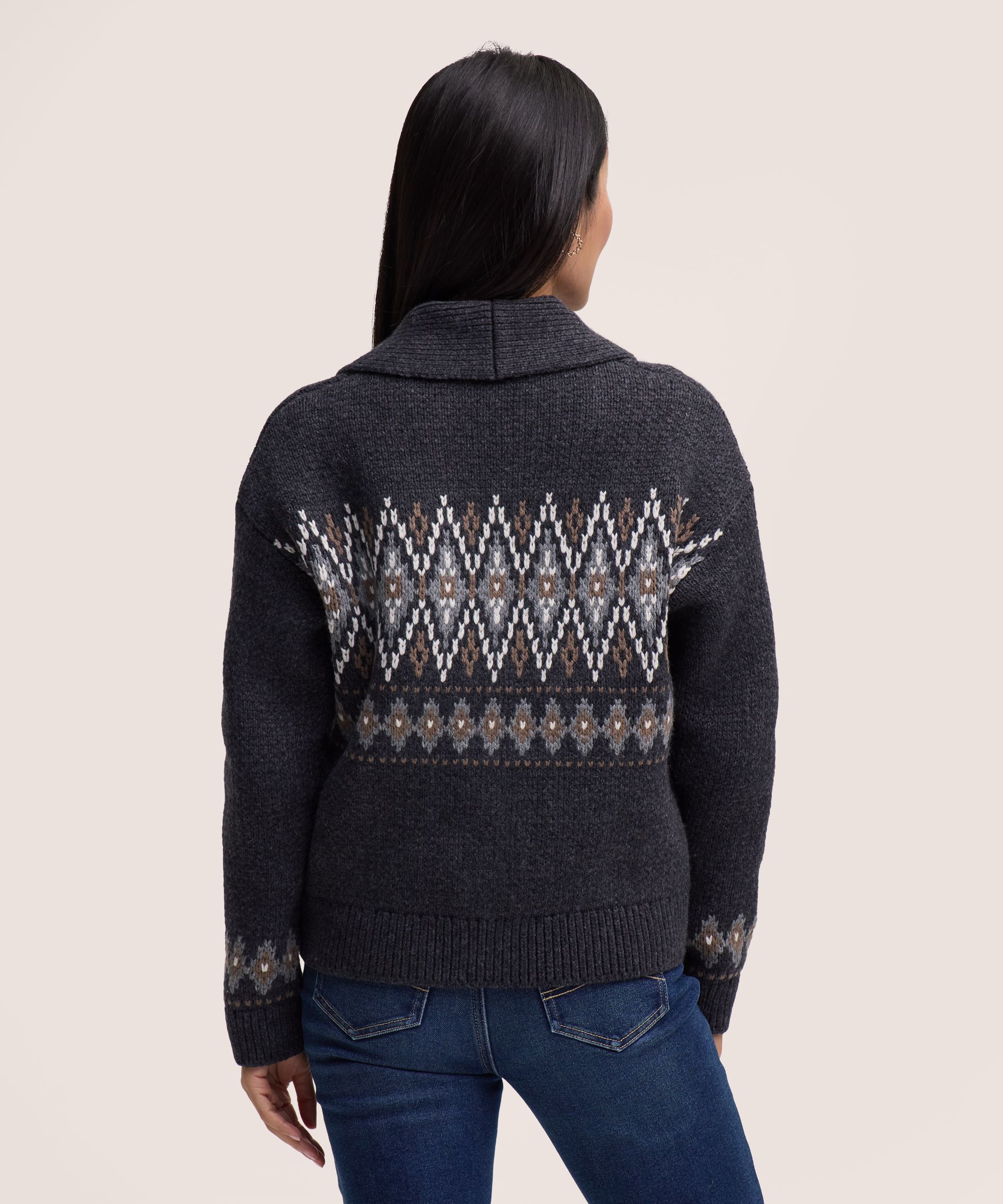 Cardigan à col châle pour femmes, WindRiver