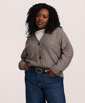 Cardigan boutonné doux et confortable pour femmes, Denver Hayes