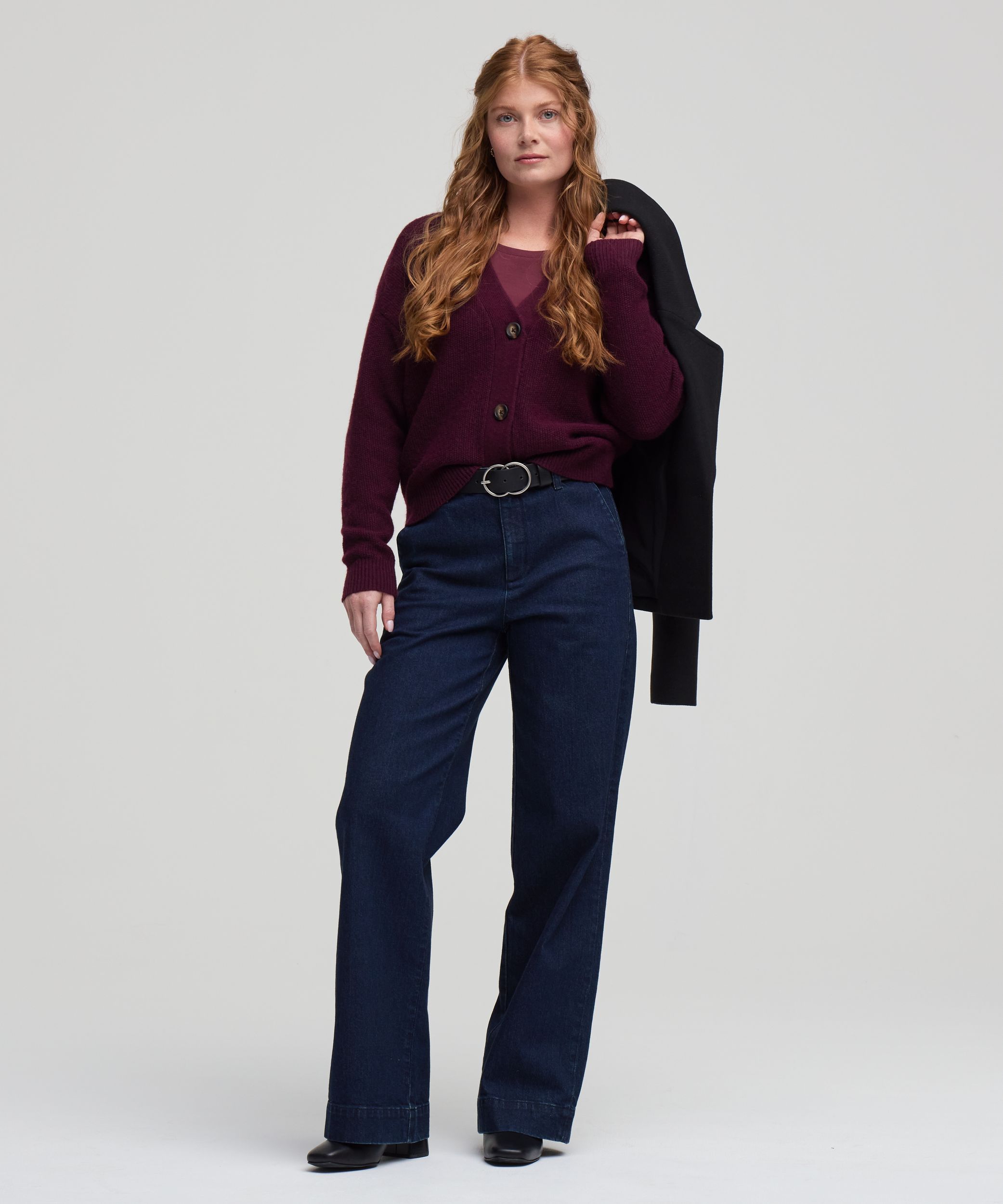 Cardigan boutonné doux et confortable pour femmes, Denver Hayes