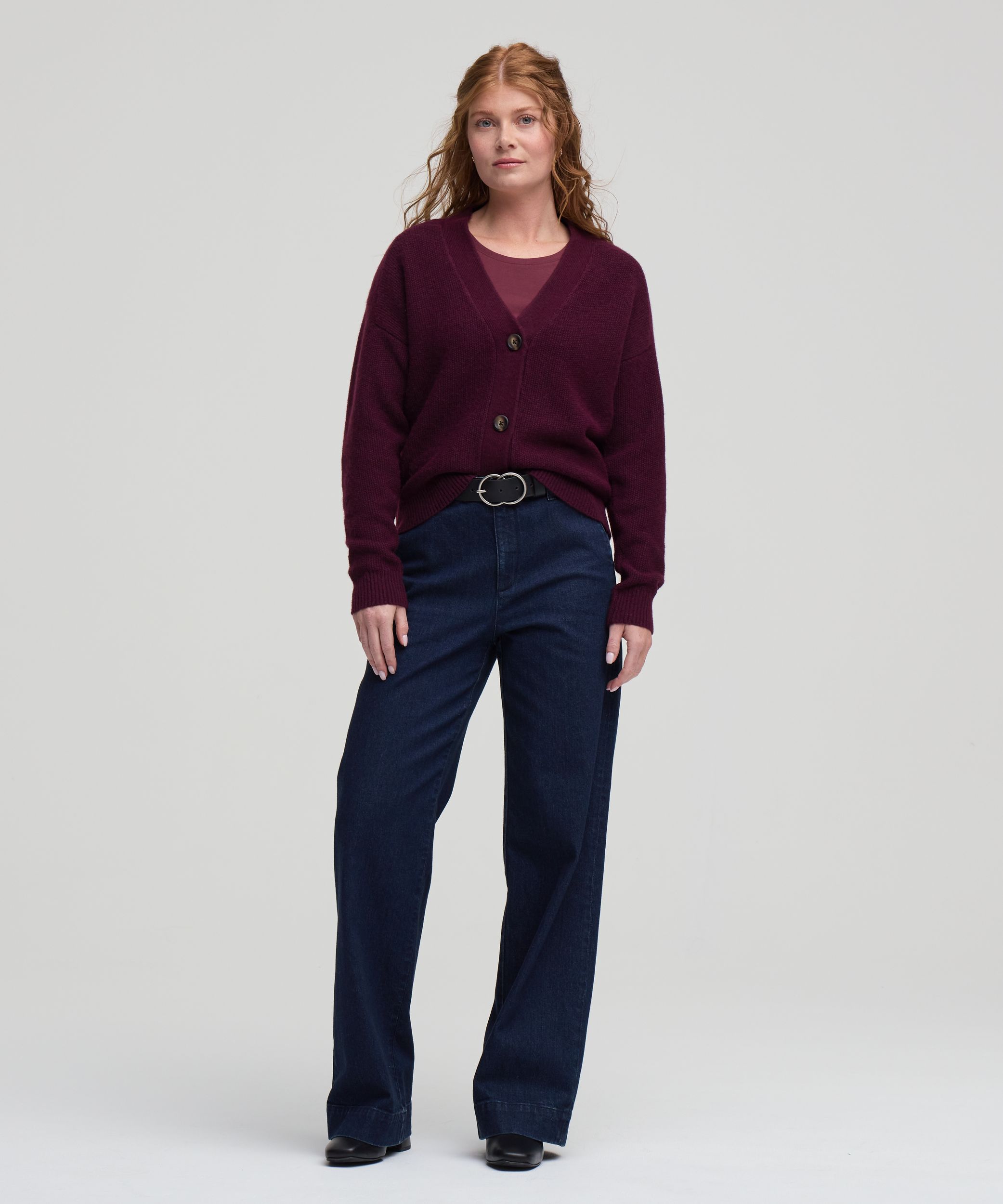 Cardigan boutonné doux et confortable pour femmes, Denver Hayes