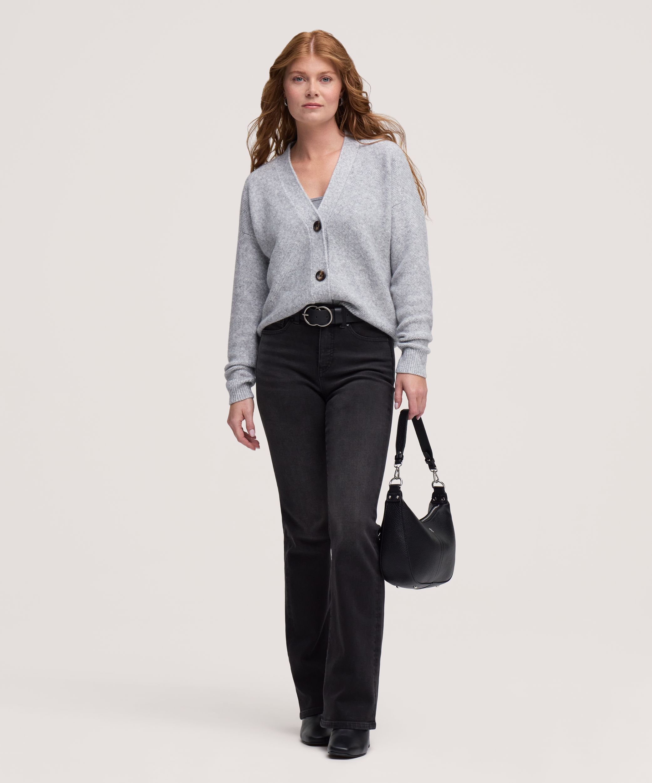 Cardigan boutonné doux et confortable pour femmes, Denver Hayes