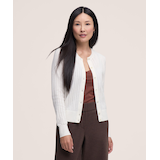 Cardigan de tous les jours à micro-torsades pour femmes, Denver Hayes Front_Flat