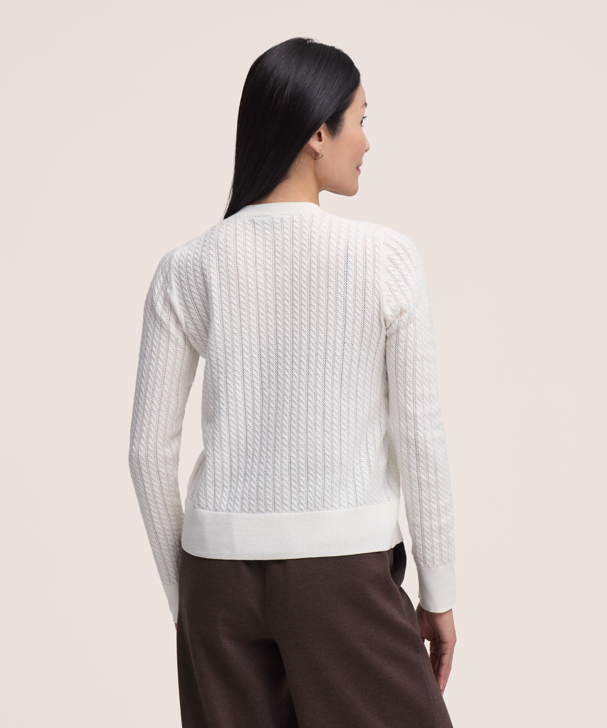 Cardigan de tous les jours à micro-torsades pour femmes, Denver Hayes