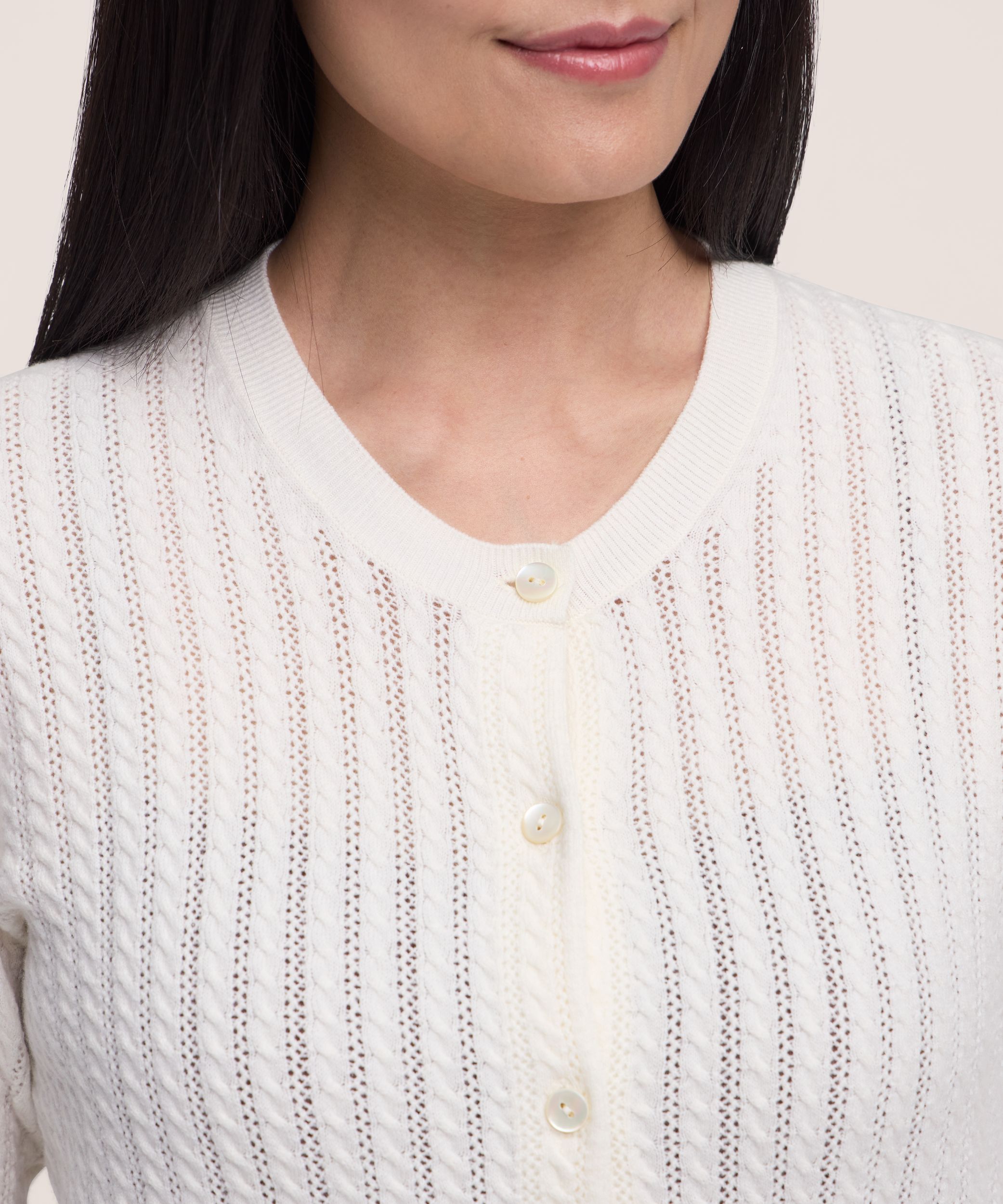 Cardigan de tous les jours à micro-torsades pour femmes, Denver Hayes