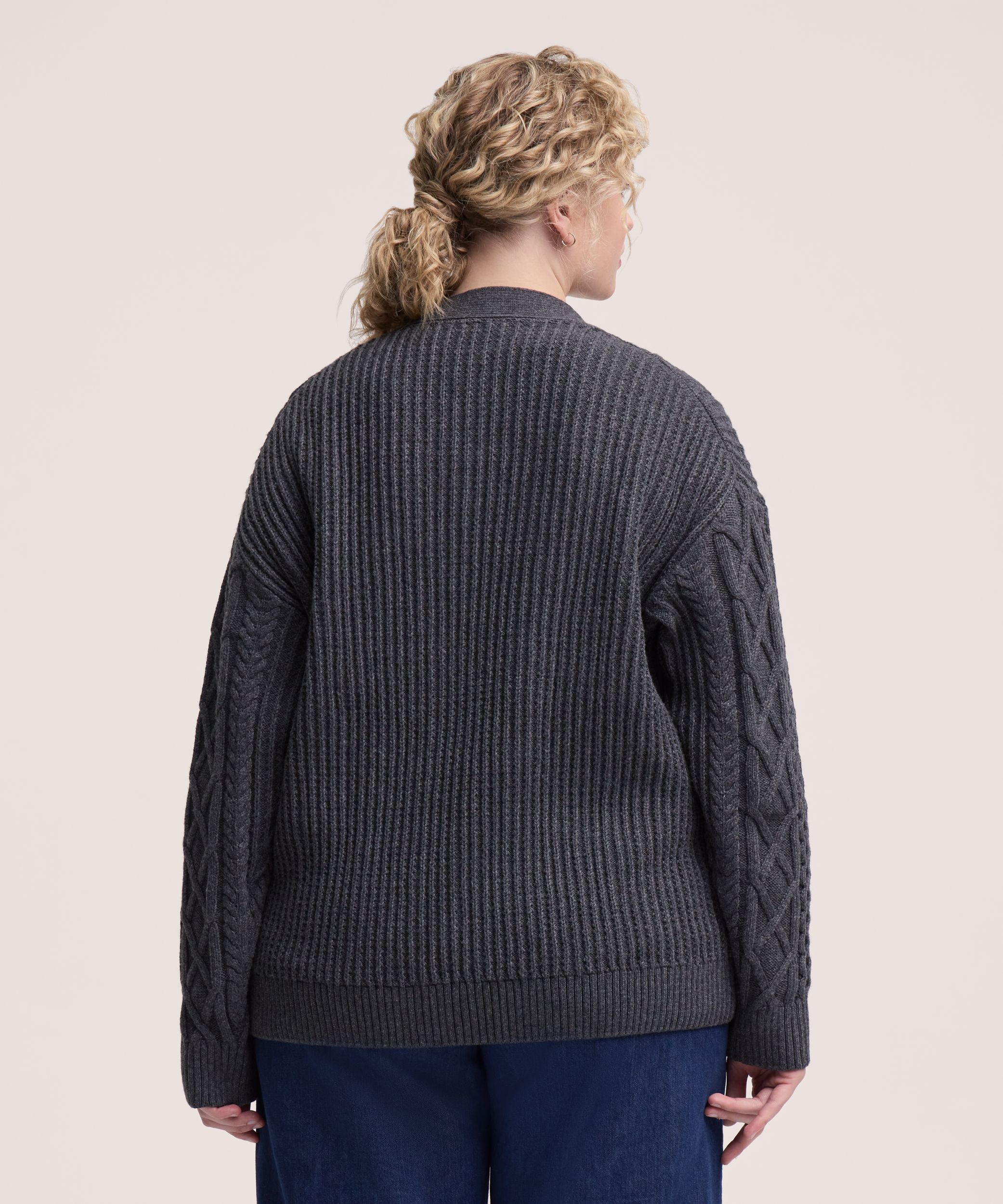 WindRiver Women's Cotton Blend Cable Cardigan
