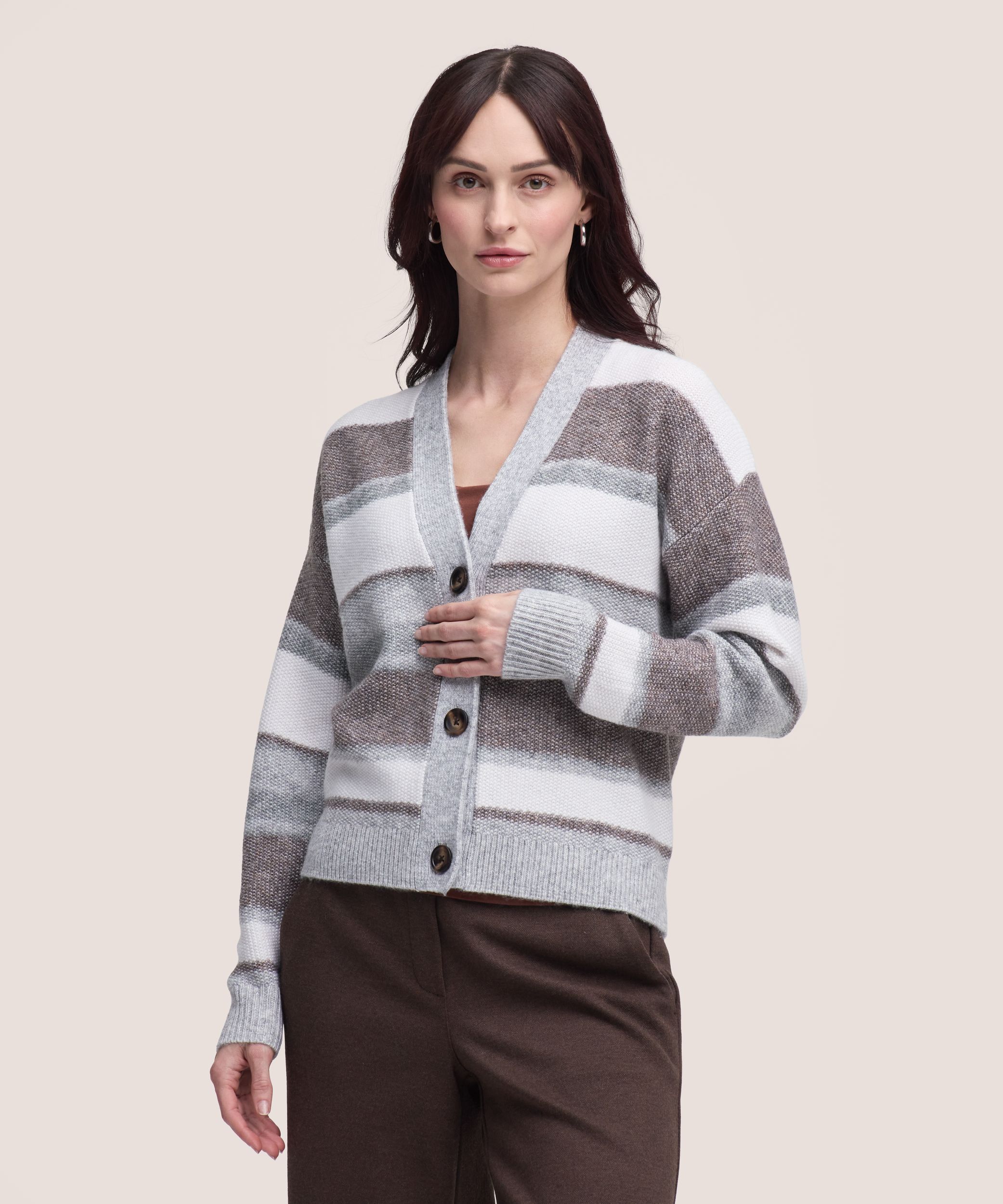Cardigan boutonné doux et confortable pour femmes, Denver Hayes