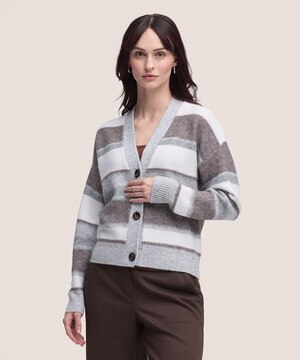 Cardigan boutonné doux et confortable pour femmes, Denver Hayes