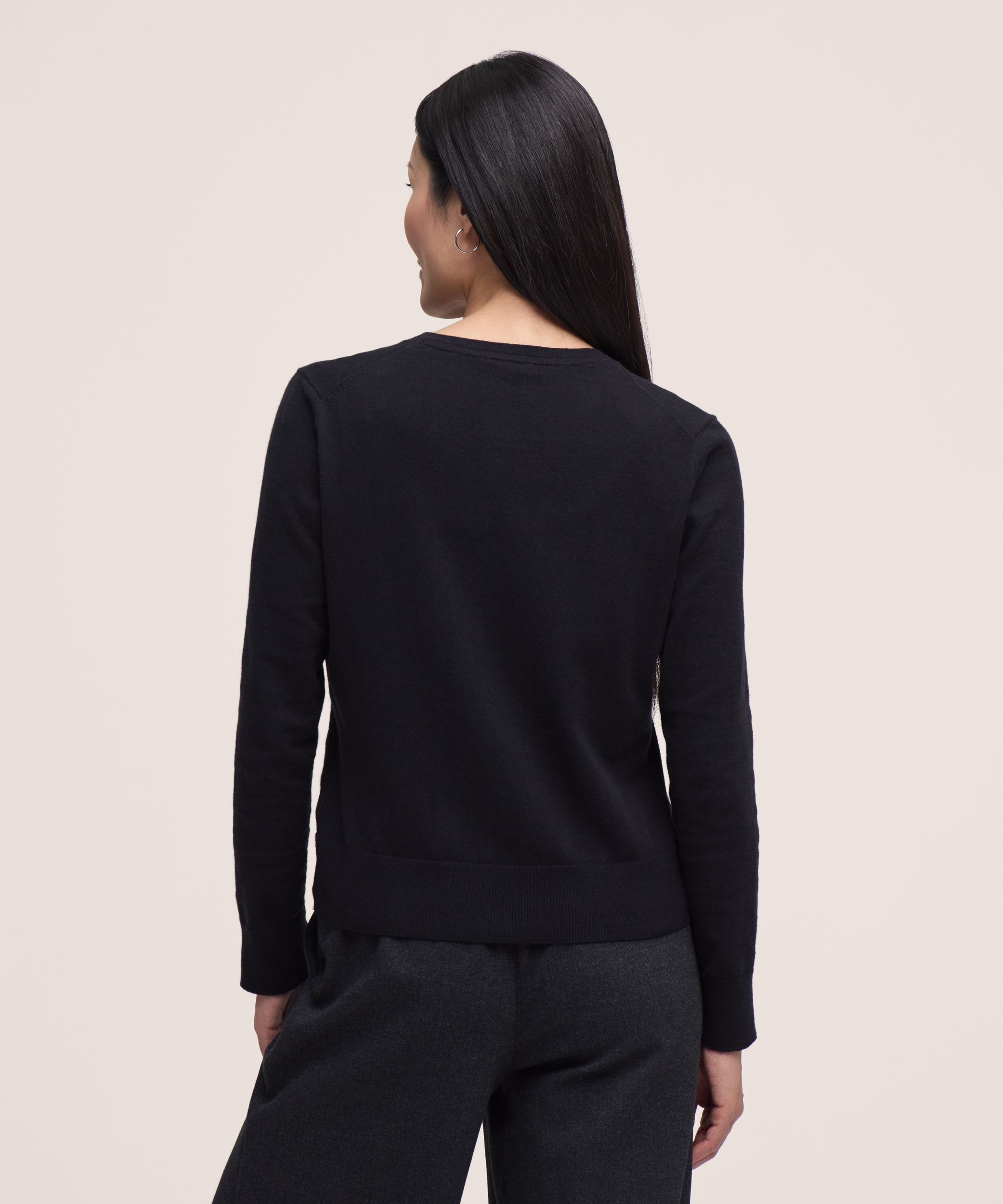 Cardigan boutonné court en coton de tous les jours pour femmes, Denver Hayes