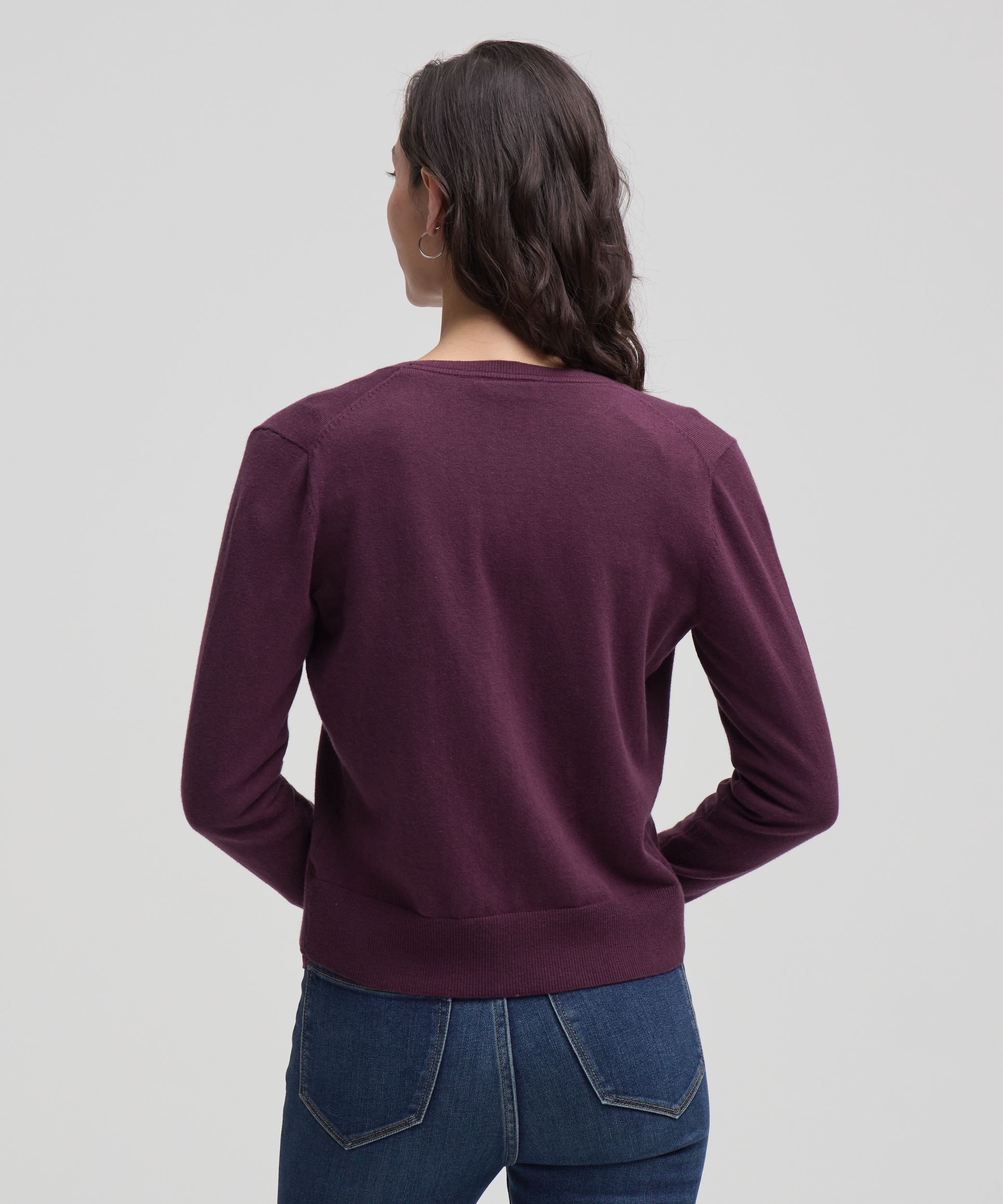 Cardigan boutonné court en coton de tous les jours pour femmes, Denver Hayes