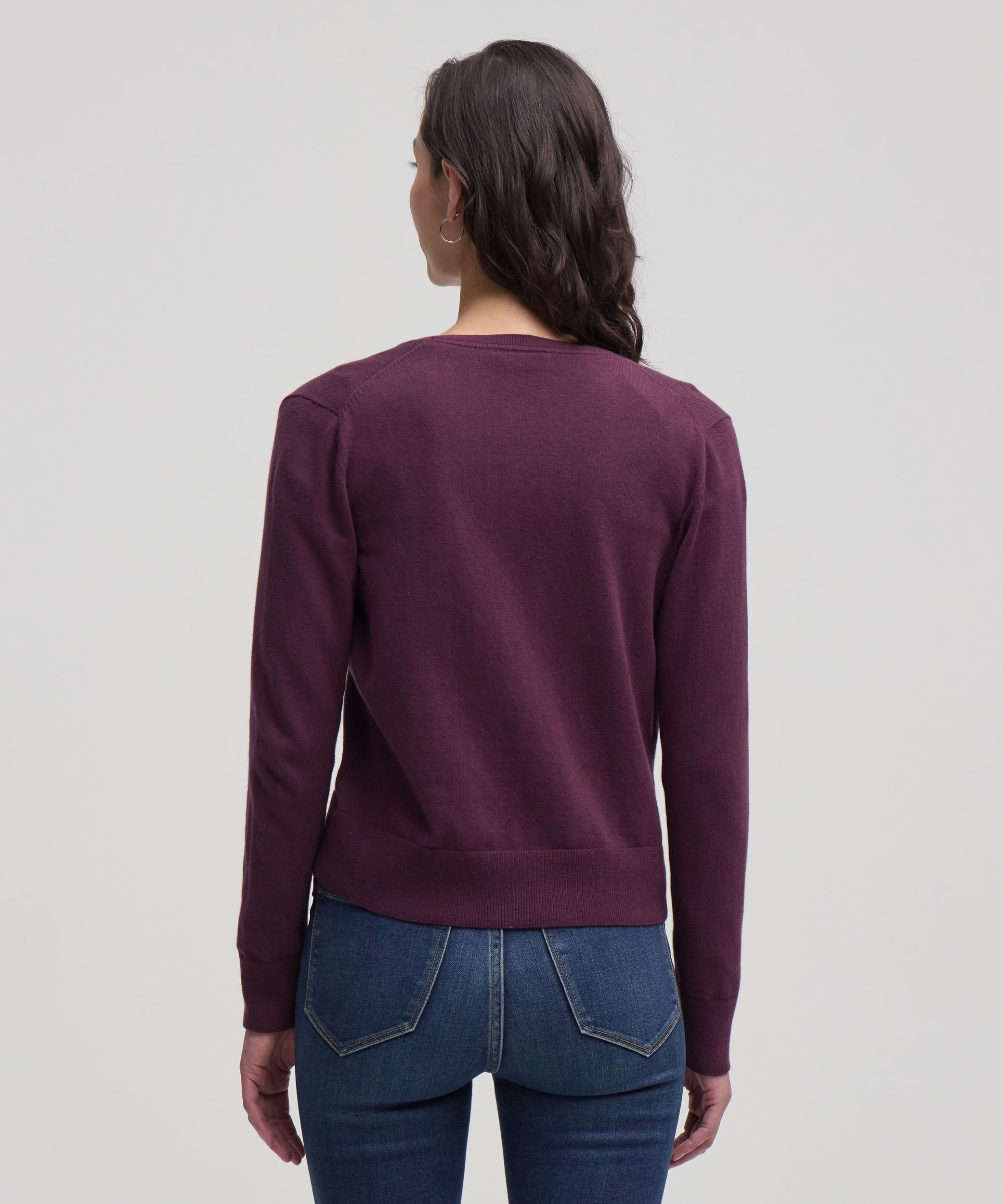 Cardigan boutonné court en coton de tous les jours pour femmes, Denver Hayes