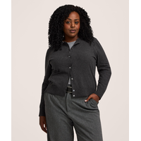 Cardigan boutonné court en coton de tous les jours pour femmes, Denver Hayes
