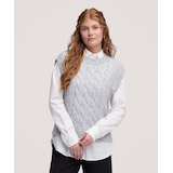 Gilet à maille torsadée pour femmes, Denver Hayes Front_Flat