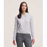 Chandail à col chemise orné de perles pour femmes, Denver Hayes Front_Flat