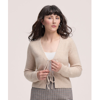 Denver Hayes Women's V-Neck Front Tie Cardigan