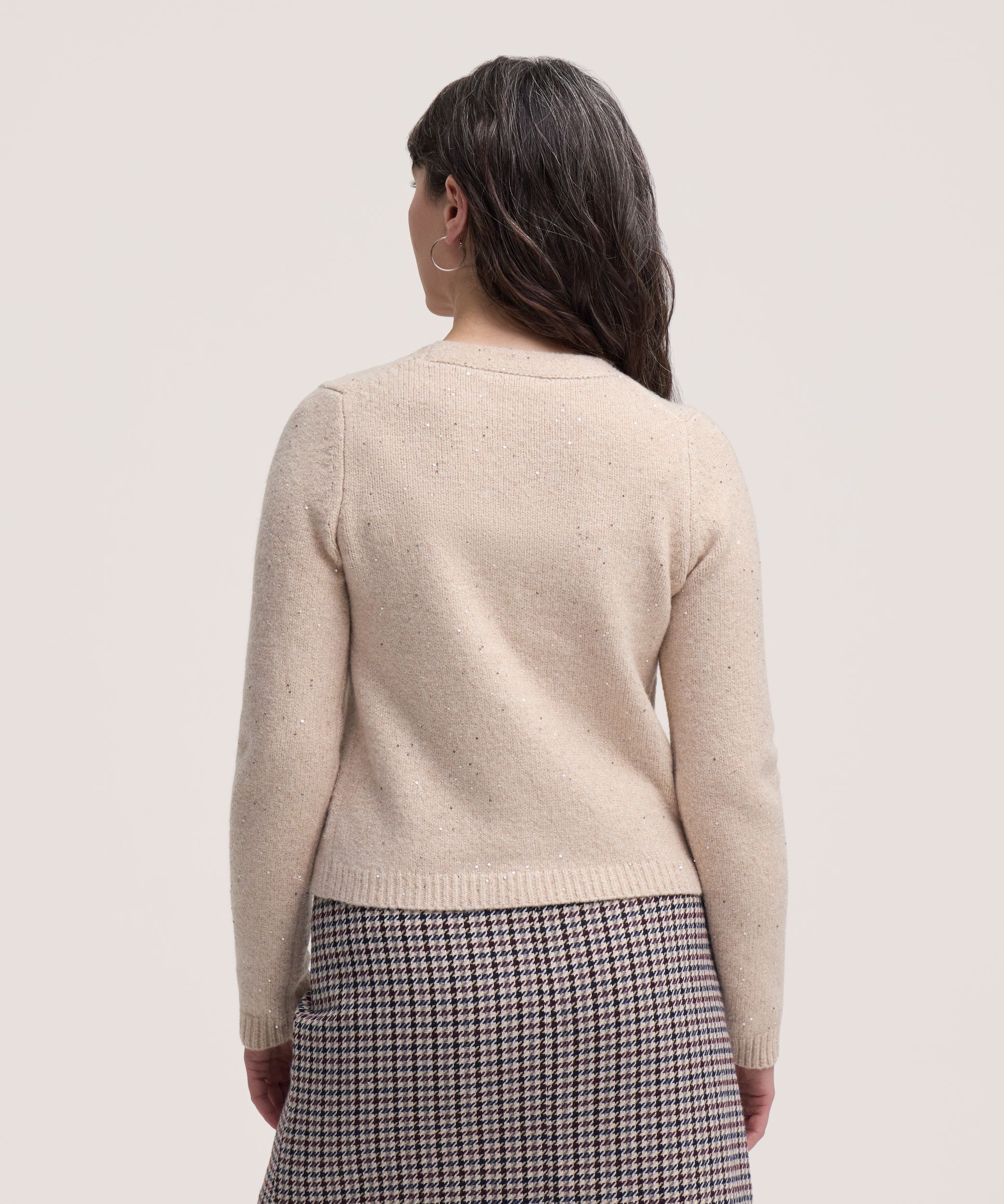 Cardigan à encolure en V noué sur le devant pour femmes, Denver Hayes