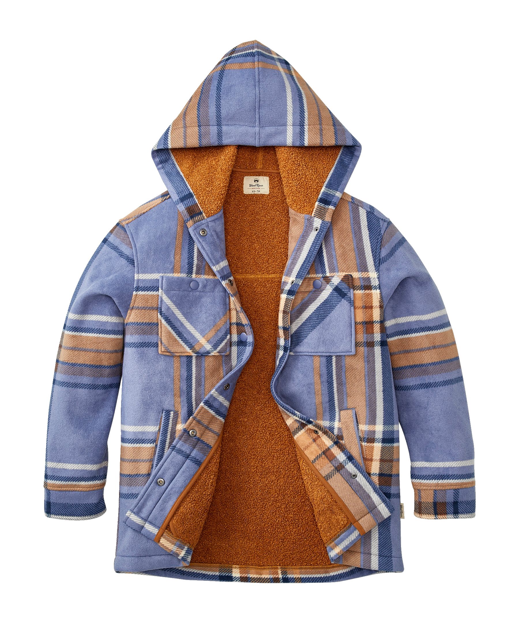 Fleece Lined Washed Canvas Shirt Jacket - ShopperBoard