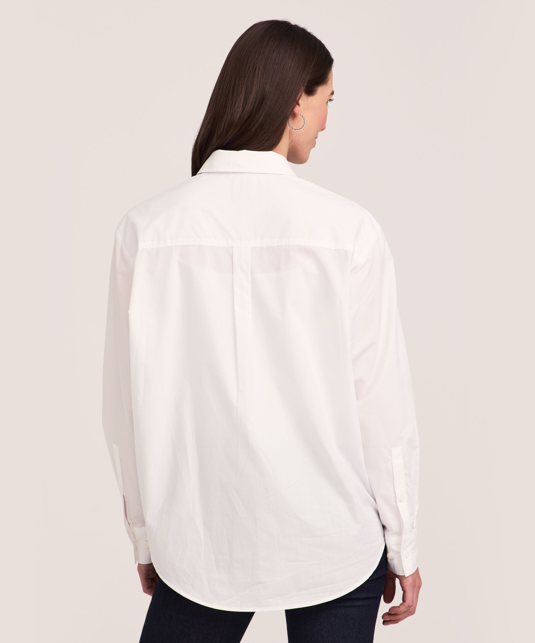 Denver Hayes Women's Oversize Button-Up Long Sleeve Shirt